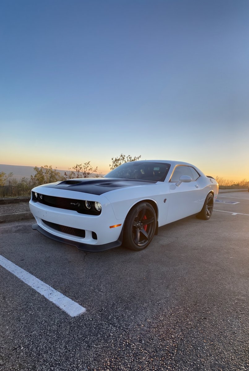 His actual Challenger Hellcat, a real overlook photo
